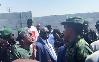 Intense Confrontation in Abuja: Minister Wike Challenges Naval Personnel Regarding Contested Property