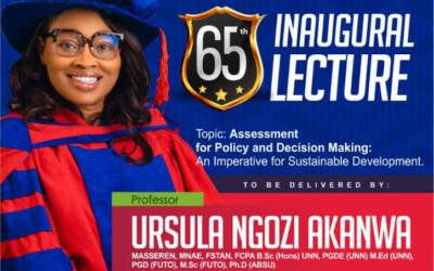 CONGRATULATIONS to the DVC ADMIN MOUAU, the 65TH inaugural Lecturer PROF. NGOZI AKANWA URSULA.